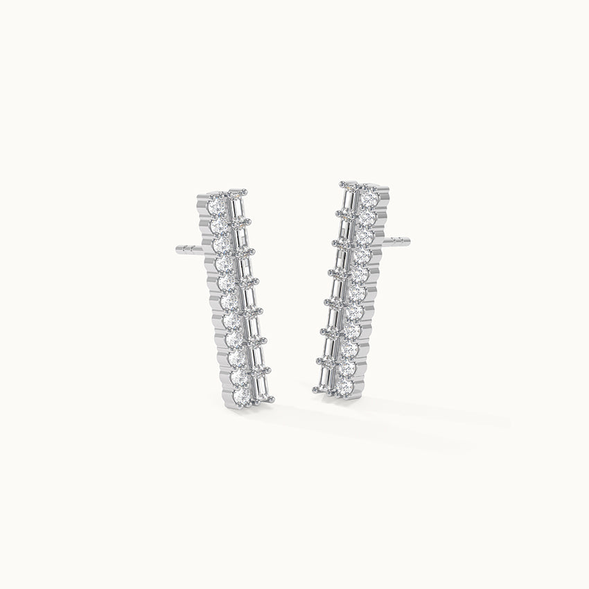 Two Row Diamond Linear Studs - Image 3