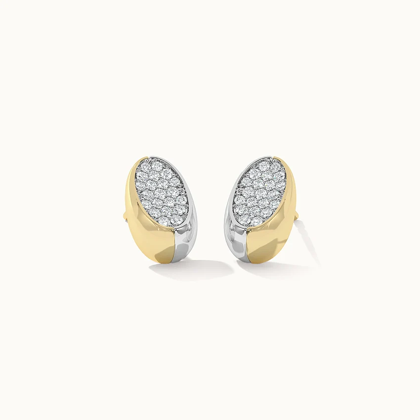 Two-Tone Oval Studs - Image 3