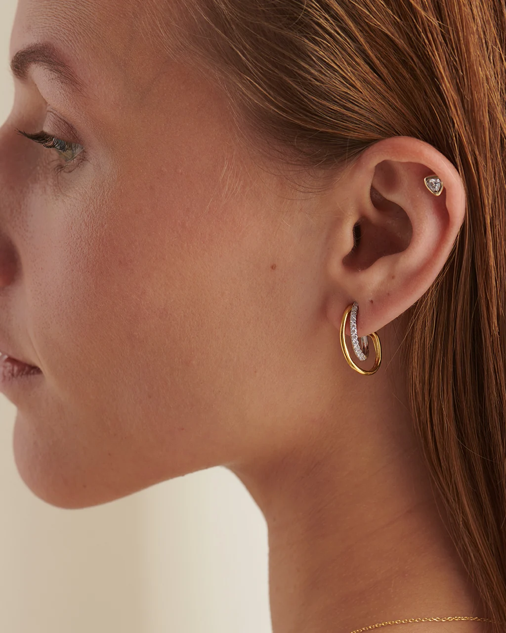 Two-Tone Twisted Hoops - Image 2