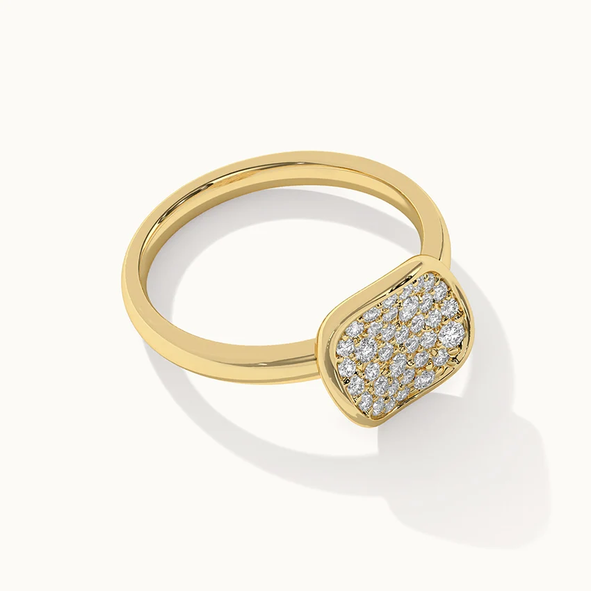 Wave Cluster Diamond Ring - Image 5