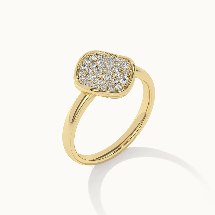 Wave Cluster Diamond Ring - Image 6
