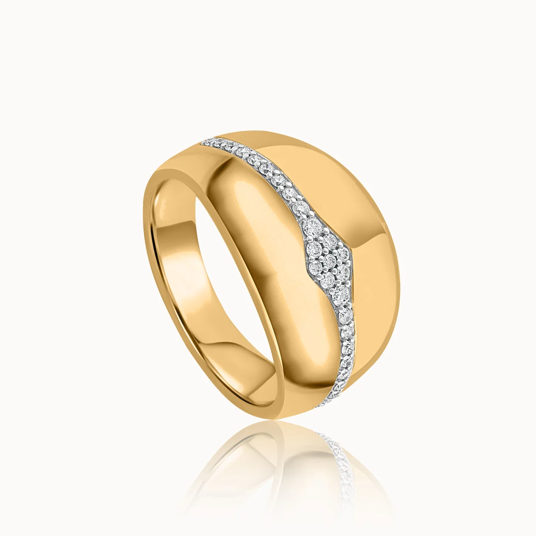 Wide Bold Diamond Ring - Image 3