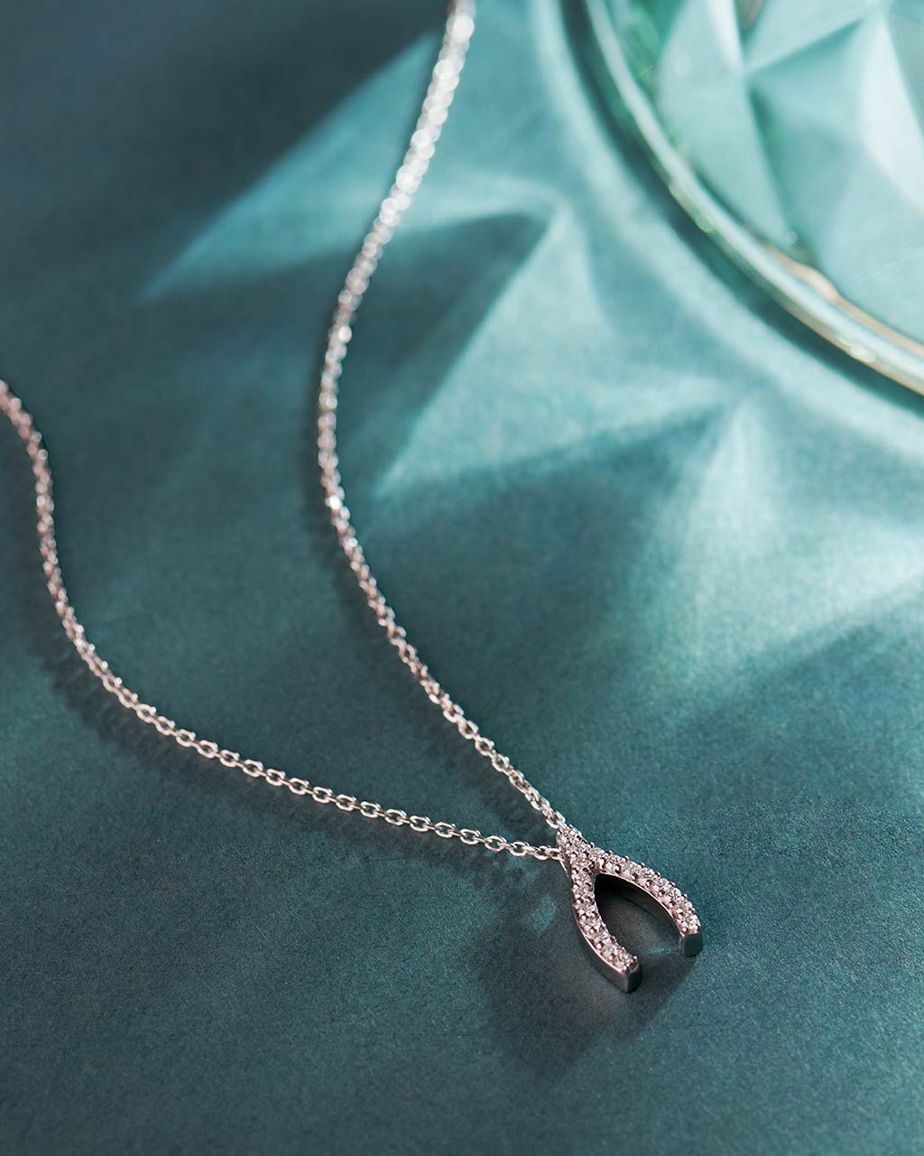 Wishbone Diamond Necklace - Image 5
