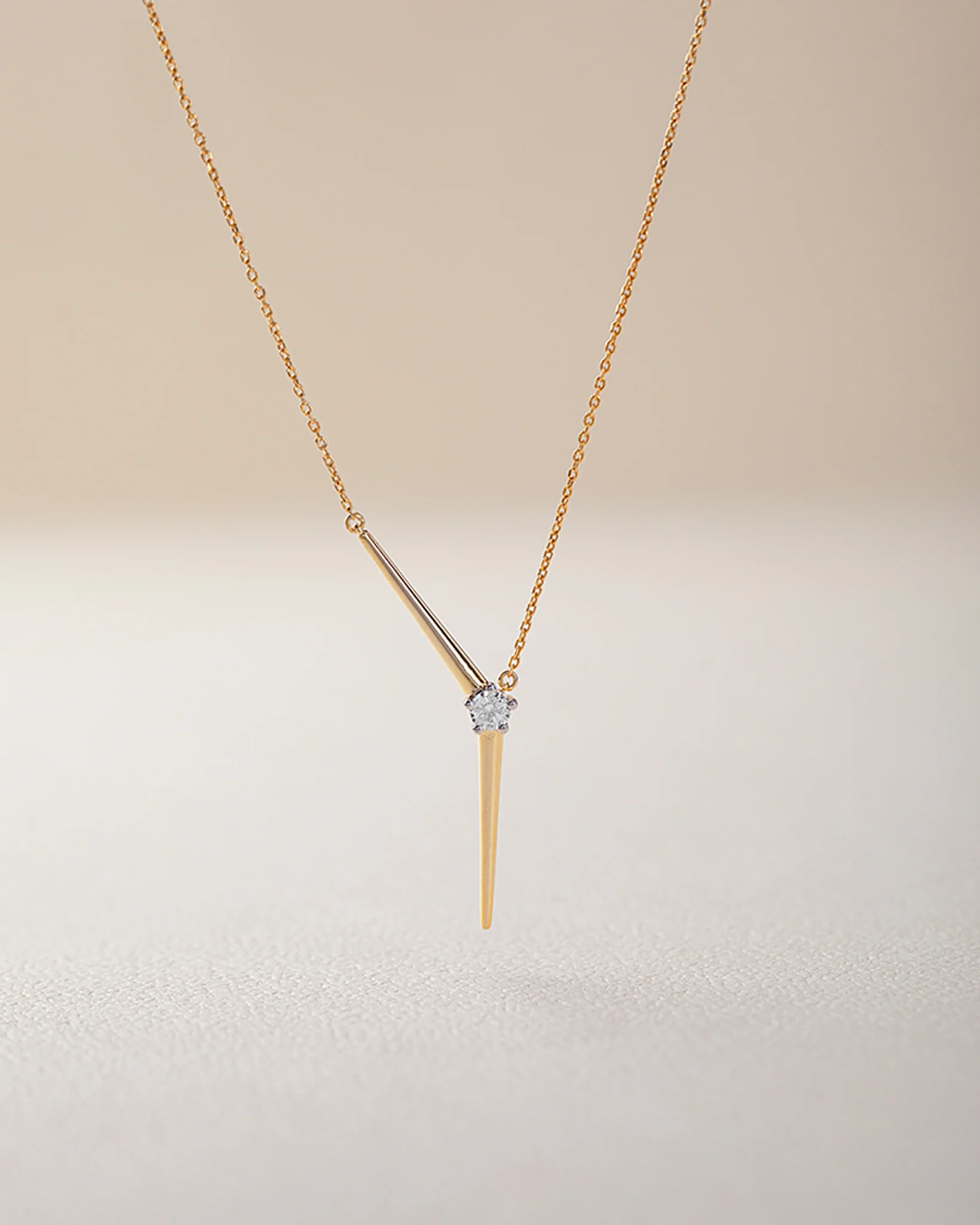 Y Solitaire Lariat Necklace - Image 5